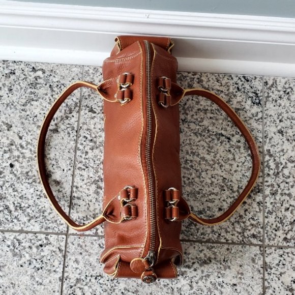 Cole Haan Leather Shoulder Bag British Tan - Picture 4 of 7